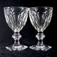 BACCARAT HARCOURT-VERSAILLES RED WINE GLASS, Cut Lead Crystal, 6 1/8, 8 Oz, 2PC