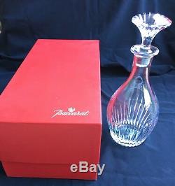 BACCARAT MASSENA 11.25 Cut French Crystal Decanter and stopper Never Used