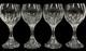 BACCARAT MASSENA AMERICAN WHITE WINE GLASSES (4), Cut Crystal, 6 3/8, 8 Oz