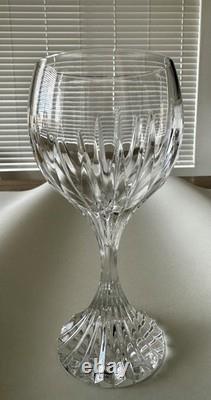 BACCARAT MASSENA AMERICAN WHITE WINE GLASSES (4), Cut Crystal, 6 3/8, 8 Oz
