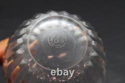 BACCARAT Signed Cut Crystal? Lorraine 3 5/8 Whiskey FLAT TUMBLER ROCKS Glass