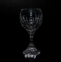 BACCARAT Signed Cut Crystal? MASSENA? 6.5 Claret Wine Glass? 10 Available