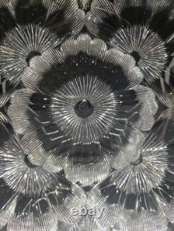 BOWL American Brilliant Period Cut Glass Crystal signed Libbey Braid rope floral