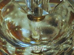 B. FABULOUS Vintage Hollywood Regency CUT GLASS CRYSTAL CHANDELIER Electric Lamp