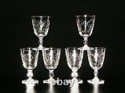 Baccarat 19th Century Cut Pressed Crystal Beer / Wine Glasses