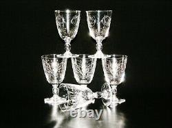 Baccarat 19th Century Cut Pressed Crystal Beer / Wine Glasses