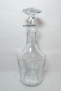Baccarat BRETAGNE Crystal Decanter with Stopper EXCELLENT France Panel Cut Glass
