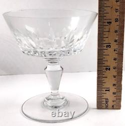 Baccarat Biarritz Champagne Glass Coupe Tall Sherbet Cut Crystal Stemware SET 6