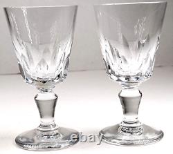 Baccarat Biarritz Cordial Glass Goblet Liquor Shot Cut Crystal Stemware 3 SET 4