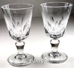 Baccarat Biarritz Cordial Glass Goblet Liquor Shot Cut Crystal Stemware 3 SET 4