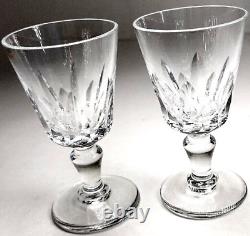 Baccarat Biarritz Cordial Glass Goblet Liquor Shot Cut Crystal Stemware 3 SET 4