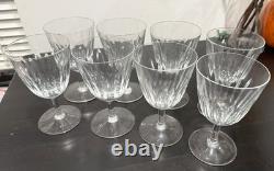 Baccarat Clear Cut Crystal Stemmed Wine Glass Set, 8-Piece 6 oz