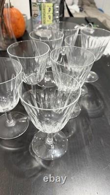 Baccarat Clear Cut Crystal Stemmed Wine Glass Set, 8-Piece 6 oz