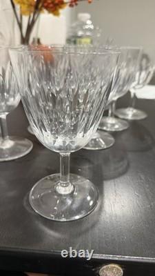 Baccarat Clear Cut Crystal Stemmed Wine Glass Set, 8-Piece 6 oz