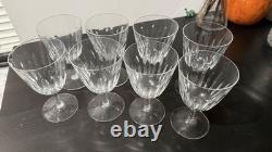 Baccarat Clear Cut Crystal Stemmed Wine Glass Set, 8-Piece 6 oz