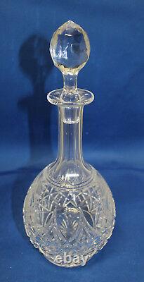 Baccarat Colbert Crystal Decanter & Stopper Cut Glass Design