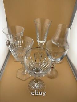Baccarat Completed Set of Assorted Wine Glasses, Set of 6