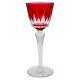 Baccarat Crystal Buckingham Cut Cranberry Cordial Shot Glass Wine Glass 8