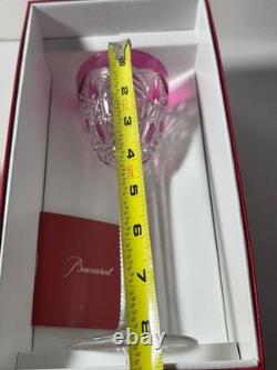 Baccarat Crystal LAGNY Pattern Rose Cut to Clear Rhine Hock Wine Glass 8 H BOX