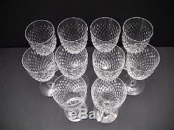 Baccarat Crystal PARIS (Cut) Tall Water Goblets Glasses / Set of 10