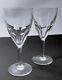 Baccarat Cut Crystal Genova Pattern Claret Wine Glasses (2) 6.5 x 2-3/4