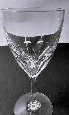 Baccarat Cut Crystal Genova Pattern Claret Wine Glasses (2) 6.5 x 2-3/4