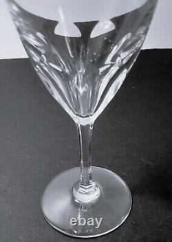 Baccarat Cut Crystal Genova Pattern Claret Wine Glasses (2) 6.5 x 2-3/4