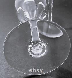 Baccarat Cut Crystal Genova Pattern Claret Wine Glasses (2) 6.5 x 2-3/4
