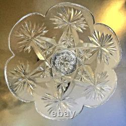 Baccarat Elbeuf Cut Crystal Wine / Cocktail Glass 7.375 in Tall, 3.25 in Diam