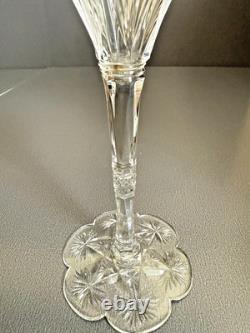 Baccarat Elbeuf Cut Crystal Wine / Cocktail Glass 7.375 in Tall, 3.25 in Diam