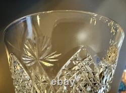 Baccarat Elbeuf Cut Crystal Wine / Cocktail Glass 7.375 in Tall, 3.25 in Diam