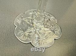 Baccarat Elbeuf Cut Crystal Wine / Cocktail Glass 7 3/8 Tall, 3.25 Diameter