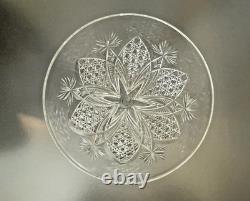 Baccarat Elbeuf Cut Crystal Wine / Cocktail Glass 7 3/8 Tall, 3.25 Diameter