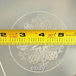 Baccarat Elbeuf Cut Crystal Wine / Cocktail Glass 7 3/8 Tall, 3.25 Diameter