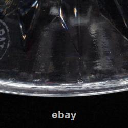 Baccarat France Colbert Rose Red Cut Crystal Rhine Wine Glasses 7.5 Pair 2pc