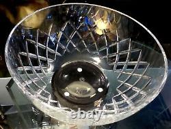 Baccarat France Crystal Serving Bowl Burgos Diamond Cross Cut Pattern