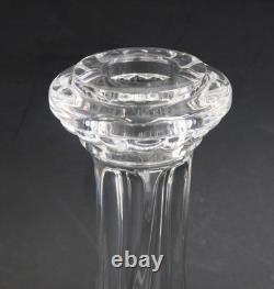 Baccarat France Cut Crystal Glass Candlestick in Venome Signed