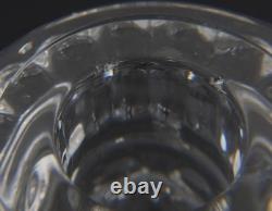 Baccarat France Cut Crystal Glass Candlestick in Venome Signed