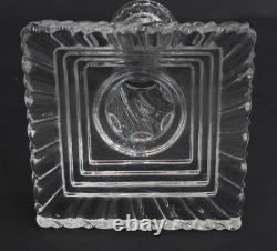 Baccarat France Cut Crystal Glass Candlestick in Venome Signed