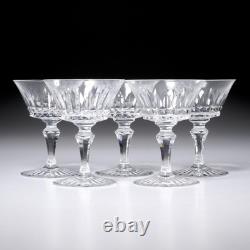 Baccarat France Piccadilly Cut Crystal Champagne Coupe Glass Set of 5 Vintage A
