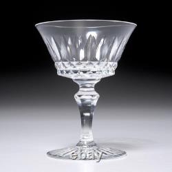 Baccarat France Piccadilly Cut Crystal Champagne Coupe Glass Set of 5 Vintage A