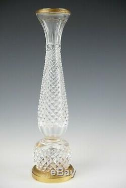 Baccarat French Cut Crystal Bronze Flower Bud Vase