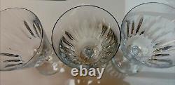 Baccarat French Cut Crystal Cote D'Azur 6 Water Goblets SET OF THREE