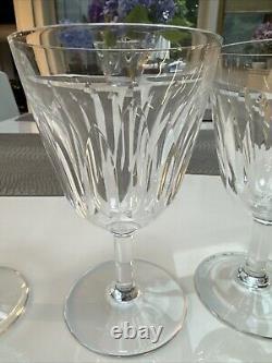 Baccarat French Cut Crystal Cote D'Azur 6 Water Goblets SET OF THREE