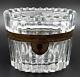 Baccarat French antique cut crystal jewelry casket very high quality