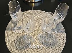 Baccarat Massena Champagne Flute crystal glasses