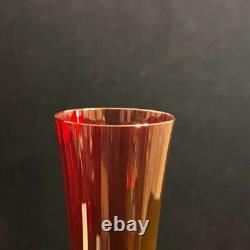 Baccarat Mille Nuits Flutissimo Crystal Champagne Glass Signed red