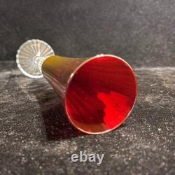 Baccarat Mille Nuits Flutissimo Crystal Champagne Glass Signed red