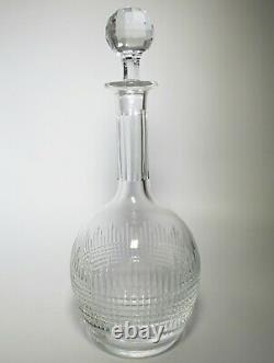 Baccarat Nancy Decanter Cut Crystal Glass Signed Used