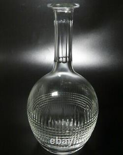 Baccarat Nancy Decanter Cut Crystal Glass Signed Used